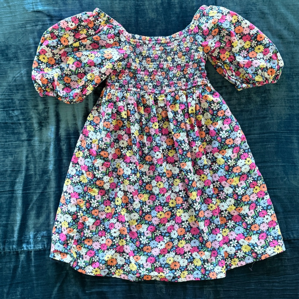 GAP Kids Floral Navy Dress